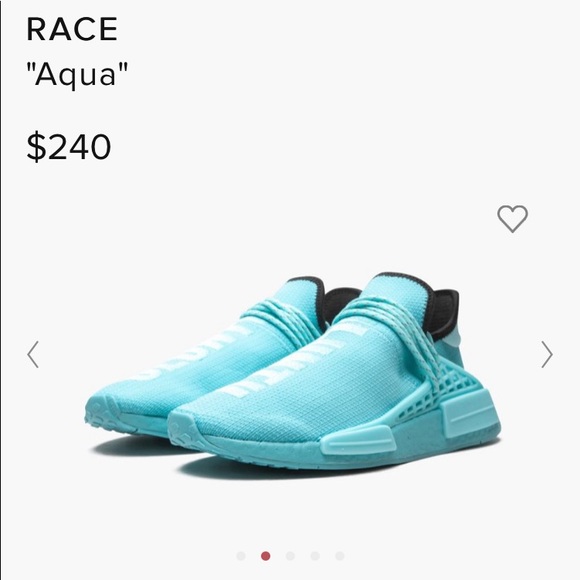 Pharrell X NMD Human Race “Aqua”ADIDAS boys size 5.5  woman’s size 7 - Picture 9 of 10